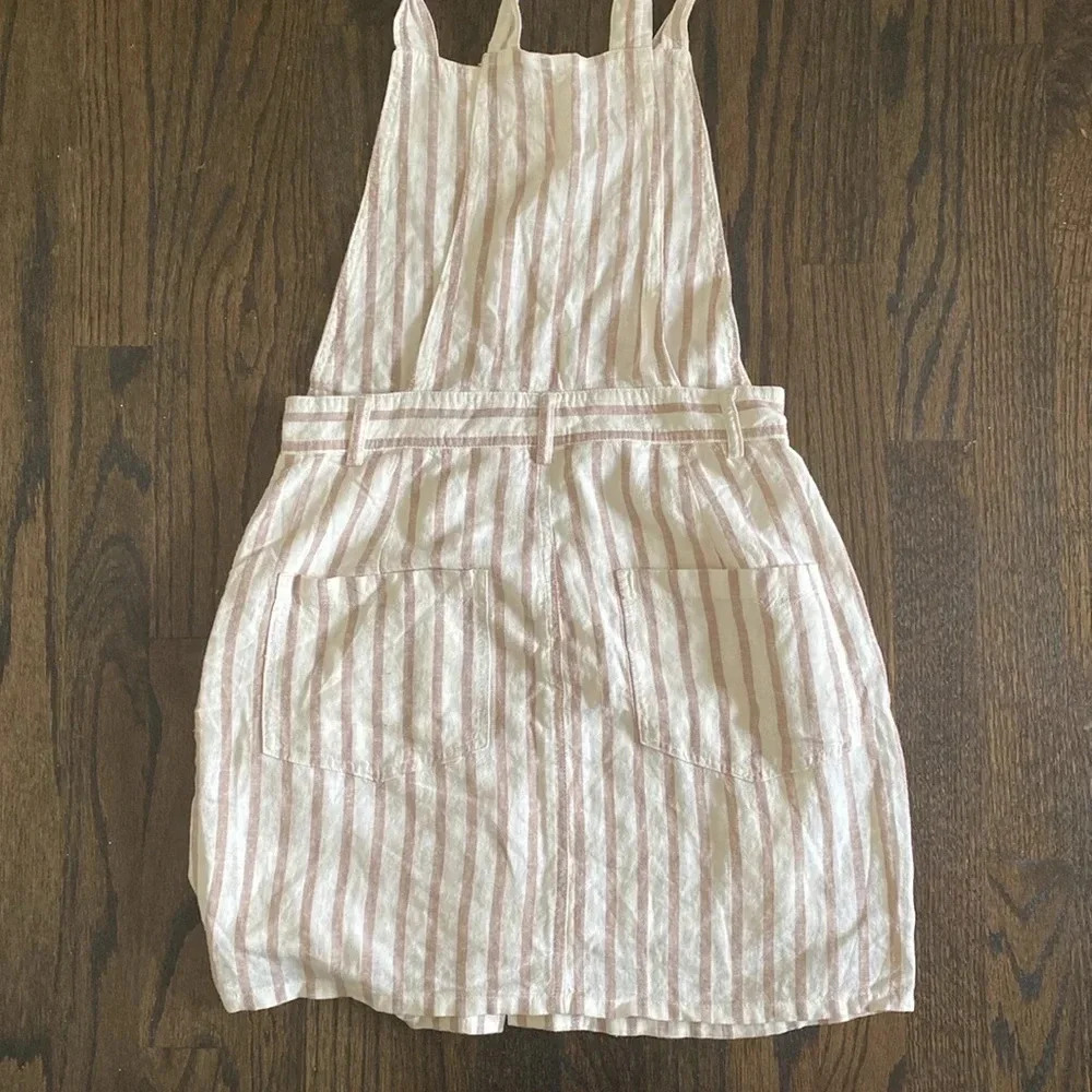 Garage Striped Overall Dress - Picture 3 of 4